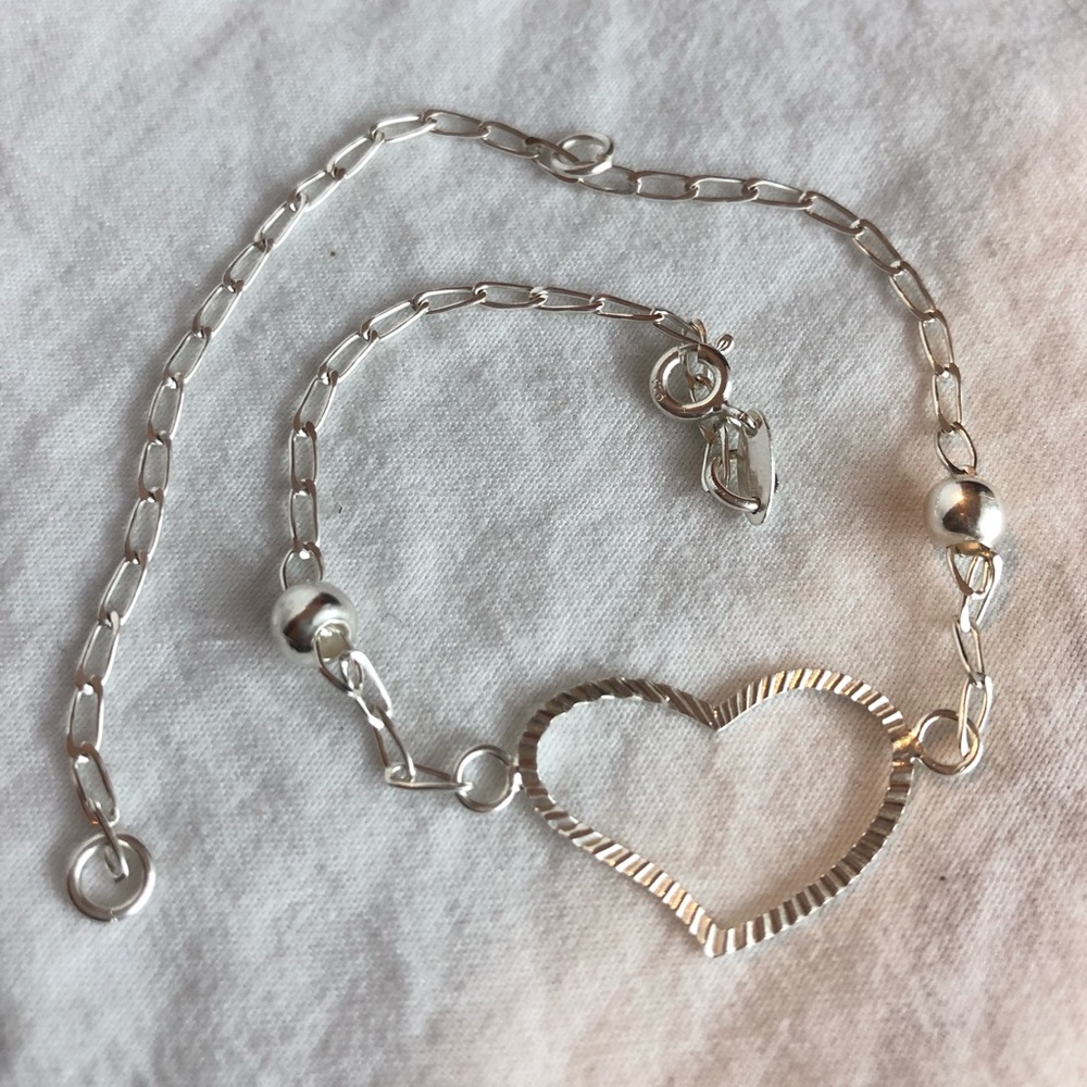 Heart ankle bracelet